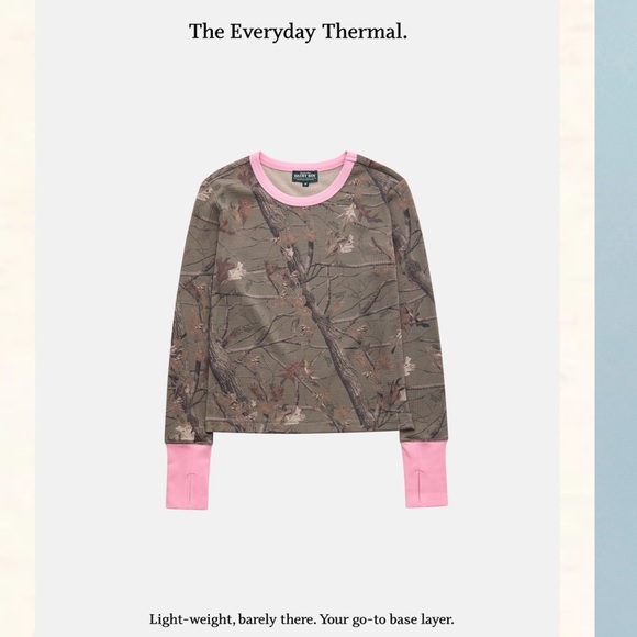 NWT Dairy Boy EVERYDAY THERMAL Long-Sleeve Thermal Top with Pink Trim | Medium - Picture 8 of 12